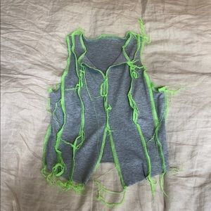 Boutique rugged neon tank top